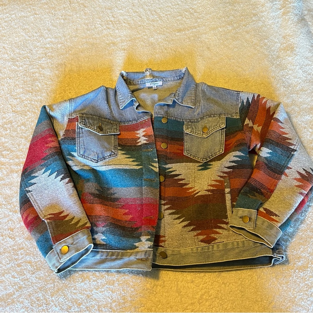 Aztec Jean Jacket